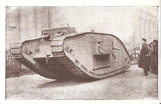 Original British WW1 Tank Postcard