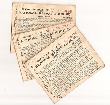 Scarce WW1 British Ration Books x3 1918 Dated