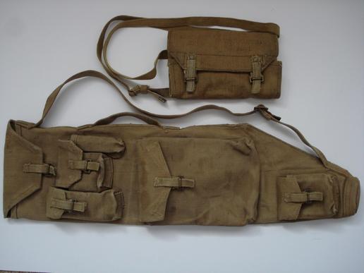 WW2 British Bren Gun Spare Barrel Bag And Spare Parts Wallet
