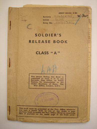 WW2 British Soldiers Release Book Royal Artillery LAA 