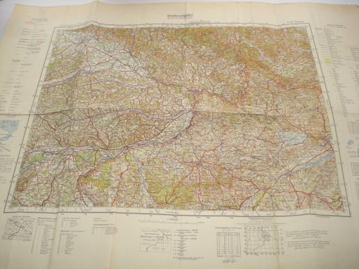 WW2 German Service Issue Map, Passau