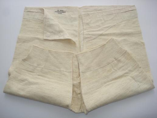 WW2 British Cold Weather Underpants 1943 Dated