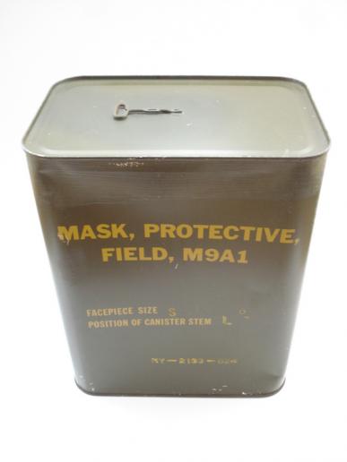 U.S M9A1 Gas Mask, Unissued & Sealed In Tin