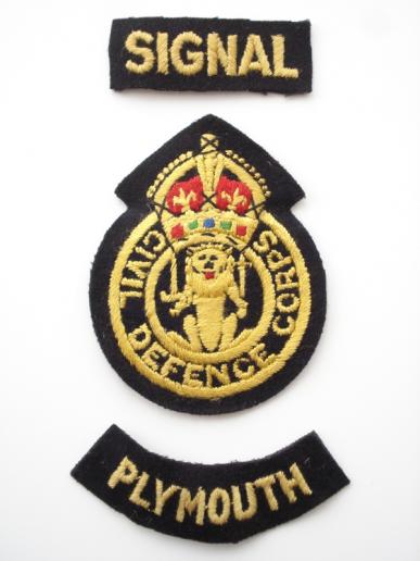 British Civil Defence Corps Badge Group
