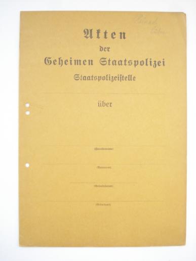 Rare WW2 Gestapo Document Folder