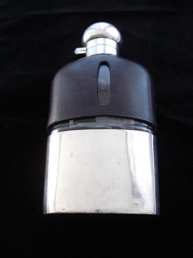 WW1 Era Inscribed Hip Flask