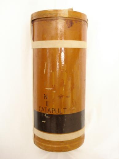 WW2 Royal Navy Aircraft Catapult Launching Cartridge Container, 1939 Dated