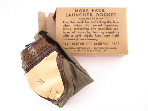 WW2 U.S 'Bazooka' Face Mask, 1944 Dated