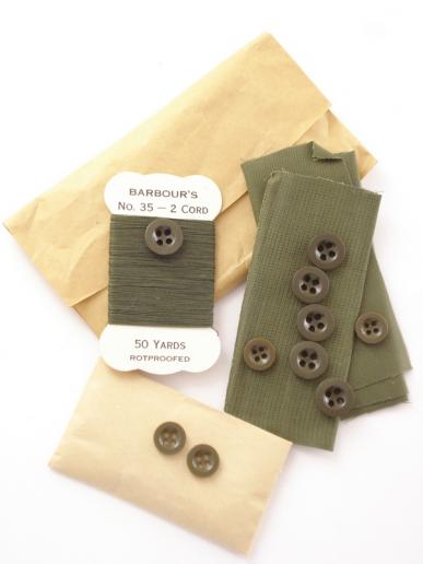 British Post-War Jungle Green Housewife Kits