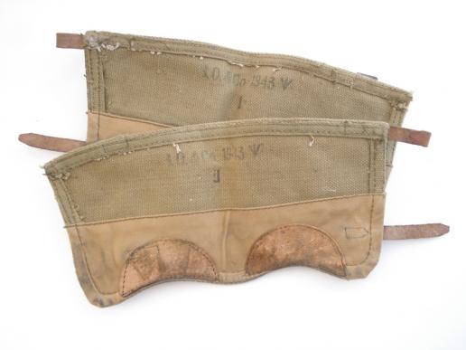 WW2 British Webbing Anklets, 1943 Dated
