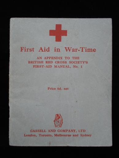 WW2 British First Aid Booklet, 1942 Dated