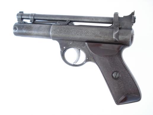 Pre-War .22  'Slant Grip' Webley Senior Air Pistol