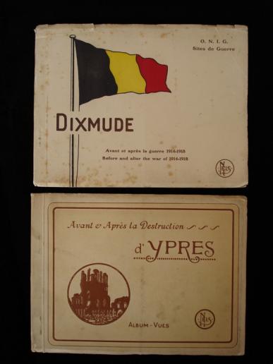 1920's 'Before & After' the14-18 War Post Card Albums