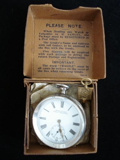 Antique Boxed Silver Pocket Watch