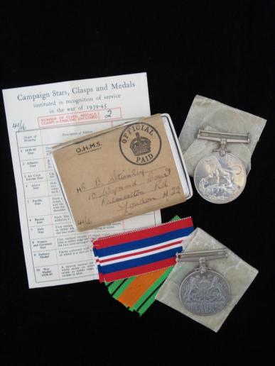 Boxed WW2 British War & Defence Medals