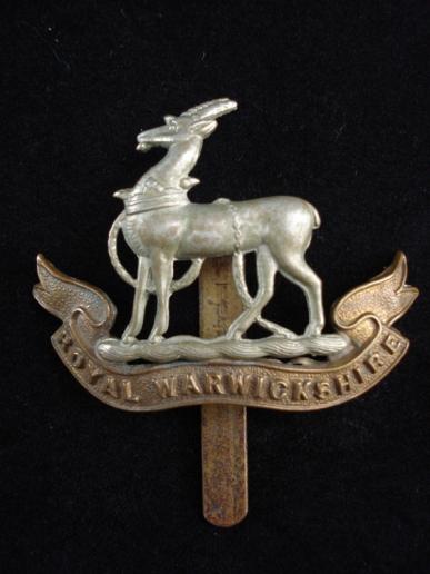  Royal Warwickshire Regt Bi-Metal Cap Badge