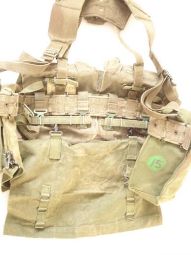 British '58 Pattern Webbing, With Hand Applied Camouflage