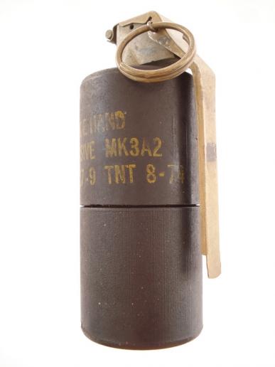 U.S Vietnam War Era Mk3A2 H.E Grenade & Transit Tube