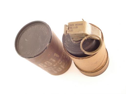 U.S Vietnam War Era Mk3A2 H.E Grenade & Transit Tube