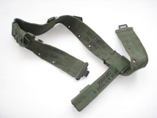 Mint, Unissued Post-War P'44 Webbing Belt & Frog