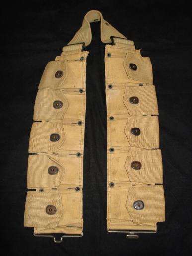 WW1 U.S M1910/18 Dismounted Rifle Ammunition Belt, 1918 Dated