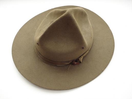 WW1 U.S Campaign Hat, Marked To A Field Artillery Unit.