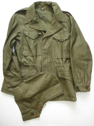 WW2 U.S M-43 Field Jacket & Hood, Size 42S