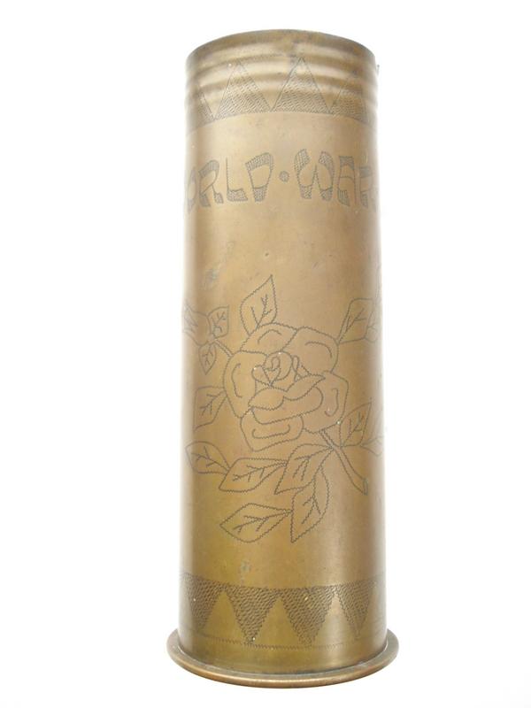 WW1 Trench Art German 7.7cm Shell Case