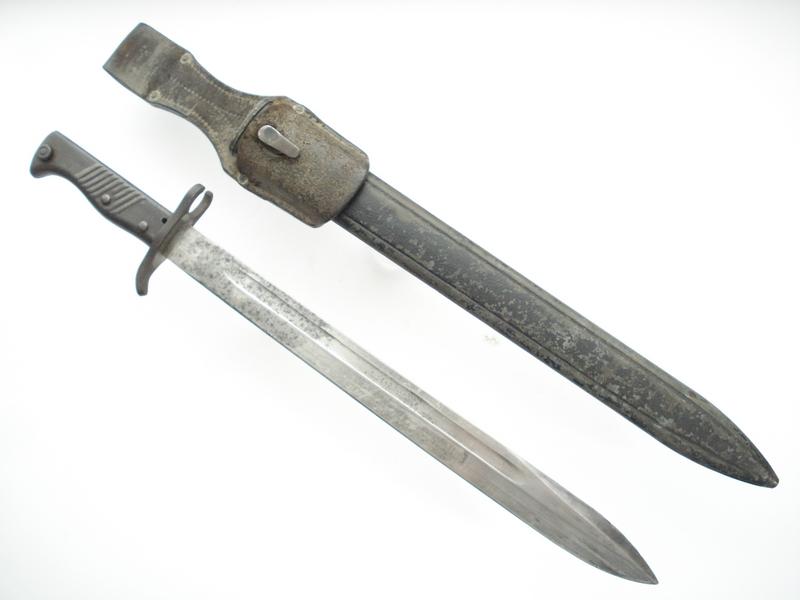 WW1 German Ersatz Bayonet & Frog