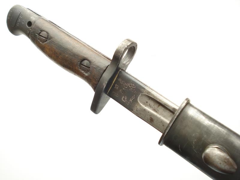 British 1907 Pattern Bayonet, OTC Marked Dover College