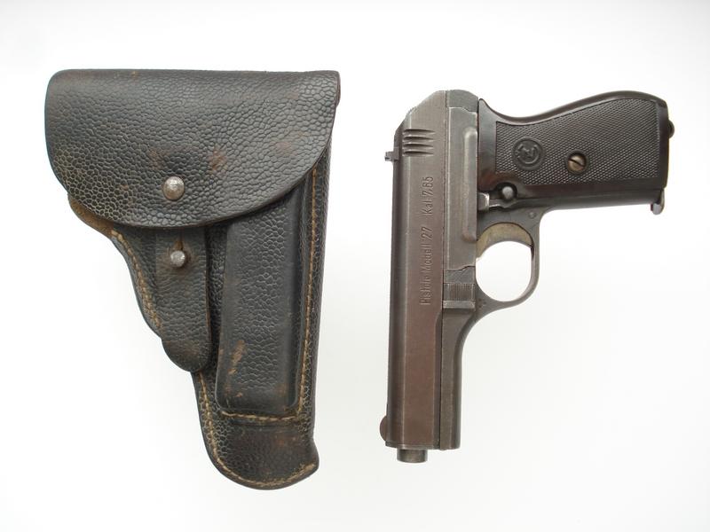 Deactivated WW2 German Police Pistole Mod 27 & Holster