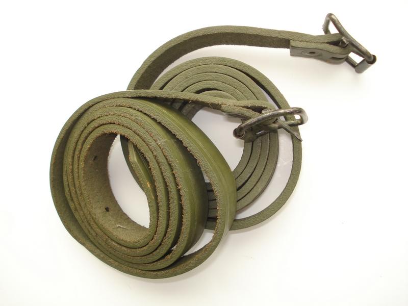 Argentine Green Leather Equipment Straps