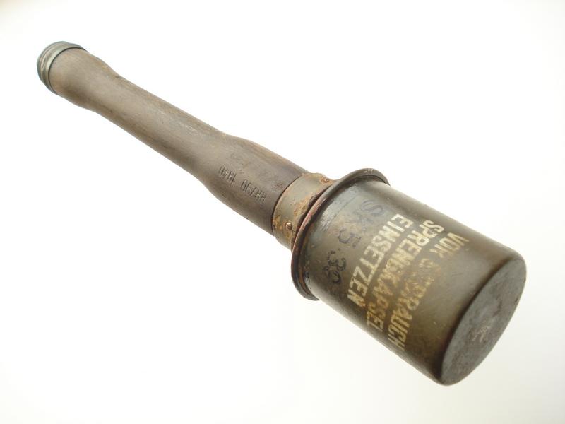 Inert, WW2 German M24 Stick Grenade, 1939 Dated.