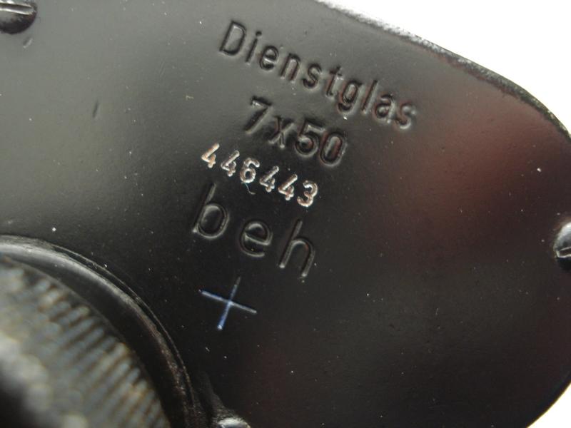 WW2 German 7X50 Deinstglas & Case, 1944 Dated