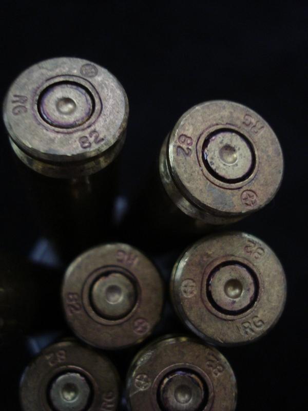 Inert, British 7.62mm Rounds, 1982 Dated