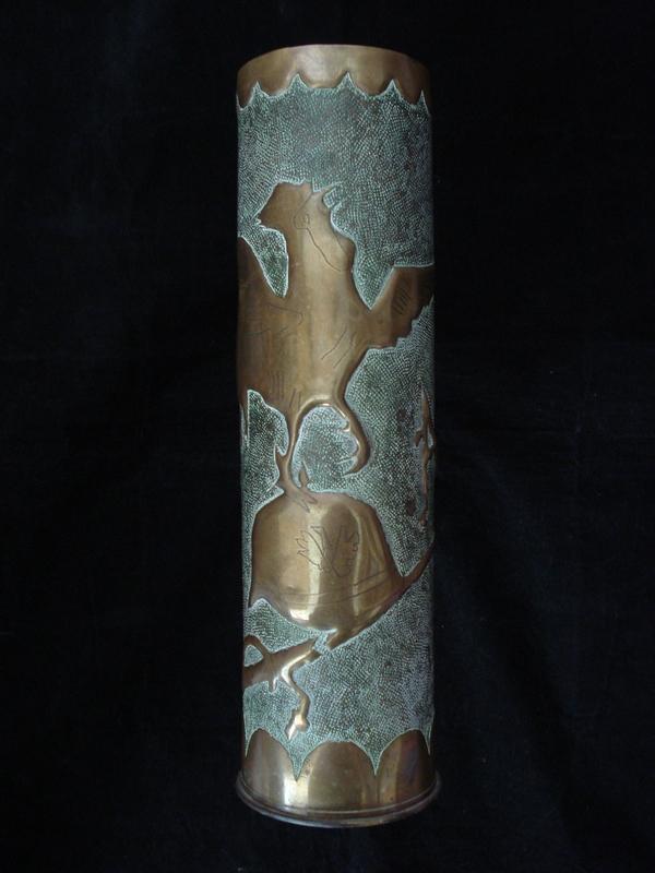 WW1 Trench Art French 75mm Shell Case