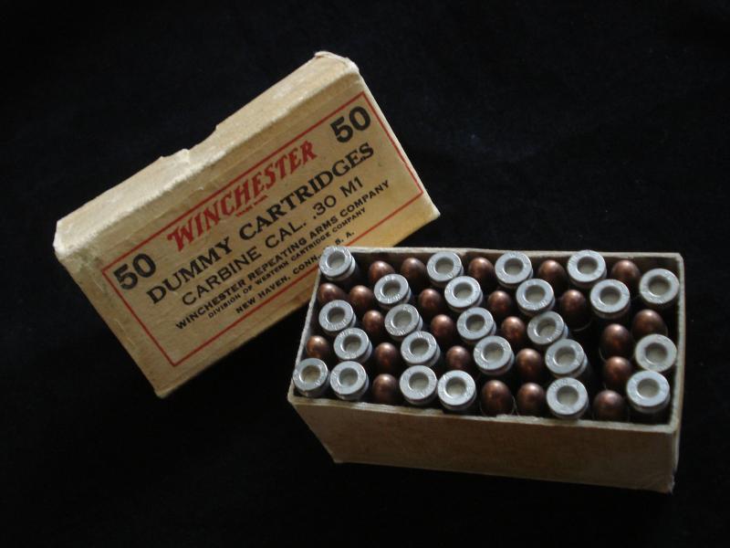 Box Of U.S M1 Carbine Drill Rounds, 1943 Dated