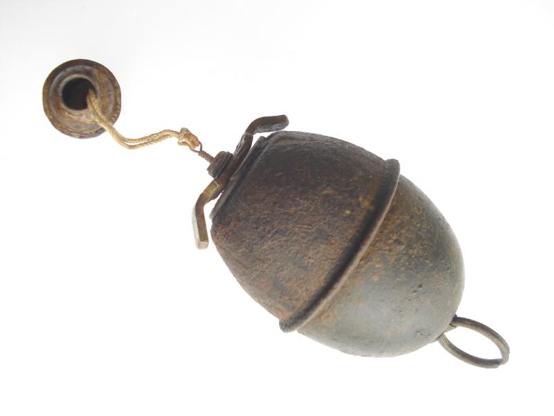 WW2 German M39 Egg Grenade, 2nd Type with Base Ring