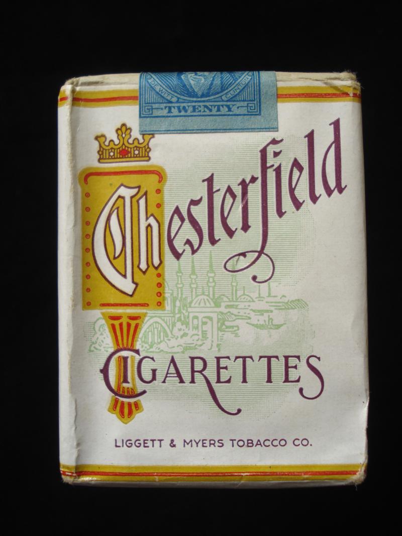 WW2 'Chesterfield' Cigarettes, Full Pack