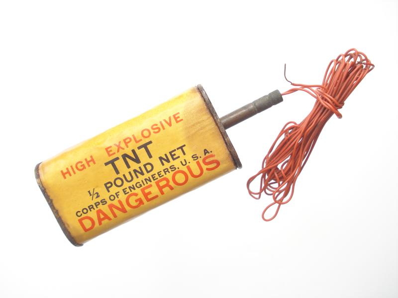 WW2 U.S Army T.N.T Block & Electrical Detonator