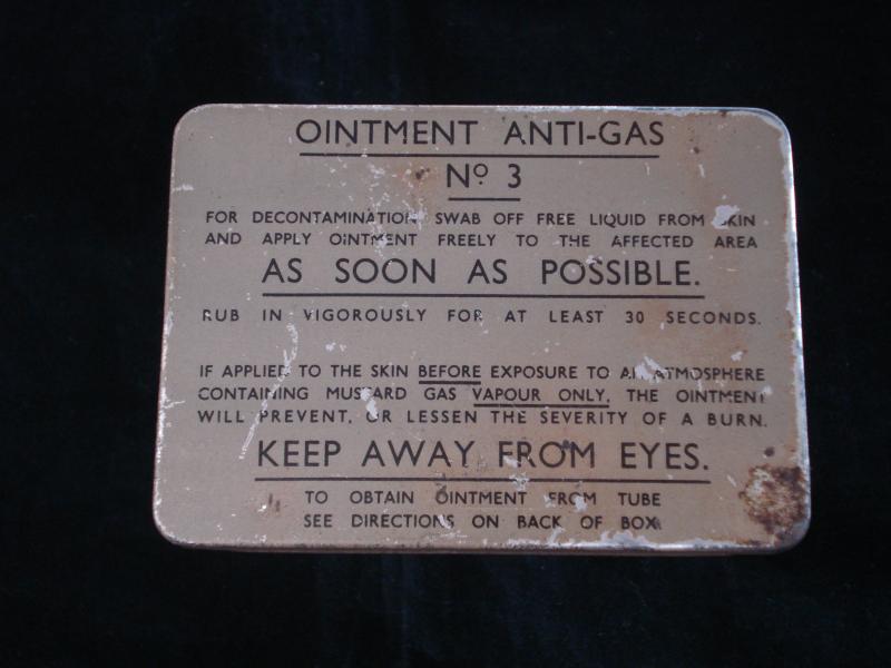WW2 British Anti-Gas Ointment No 3