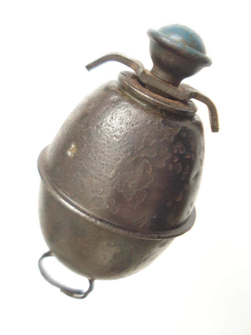 WW2 German M39 'Egg' Grenade, 2nd Issue With Ring