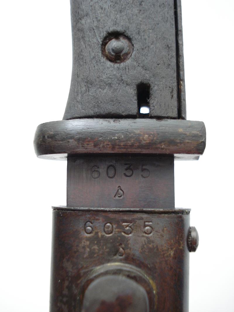 WW2 German S84/98 Bayonet, Matching