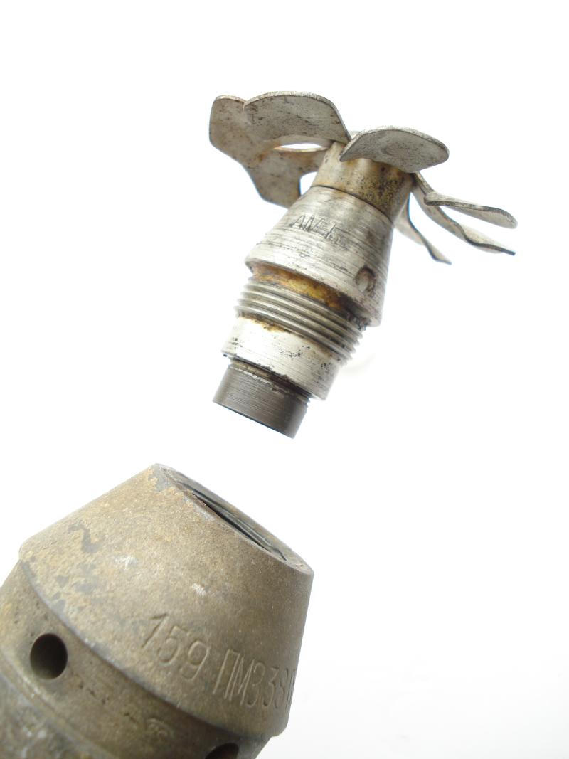 WW2 Russian Incendiary Bomb & Fuze, 1938/9 Dated