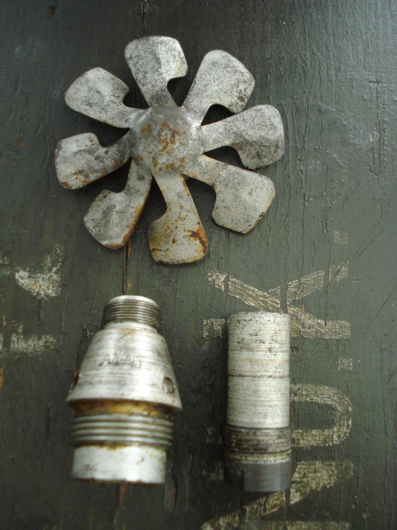 WW2 Russian Incendiary Bomb & Fuze, 1938/9 Dated