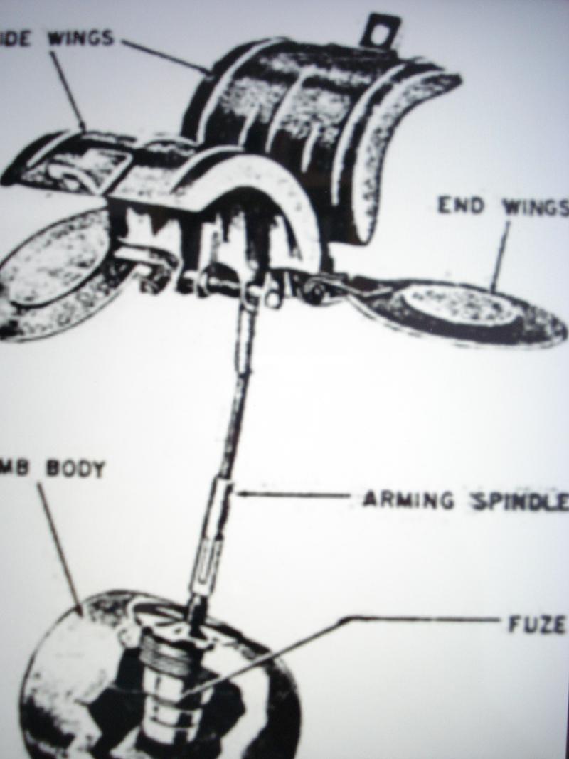 WW2 German sd2 Butterfly bomb 'wings'