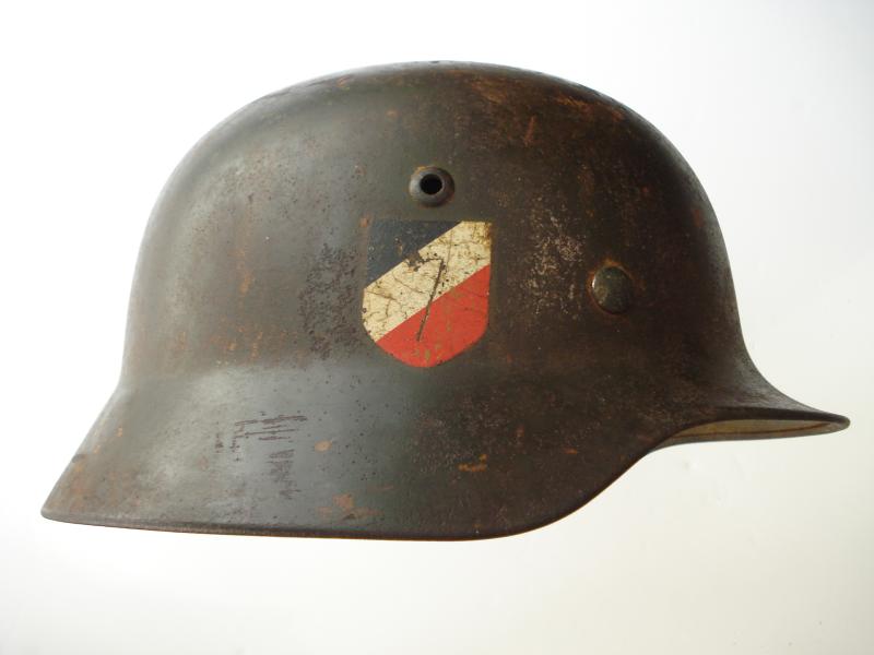WW2 German M35 Double Decal Helmet