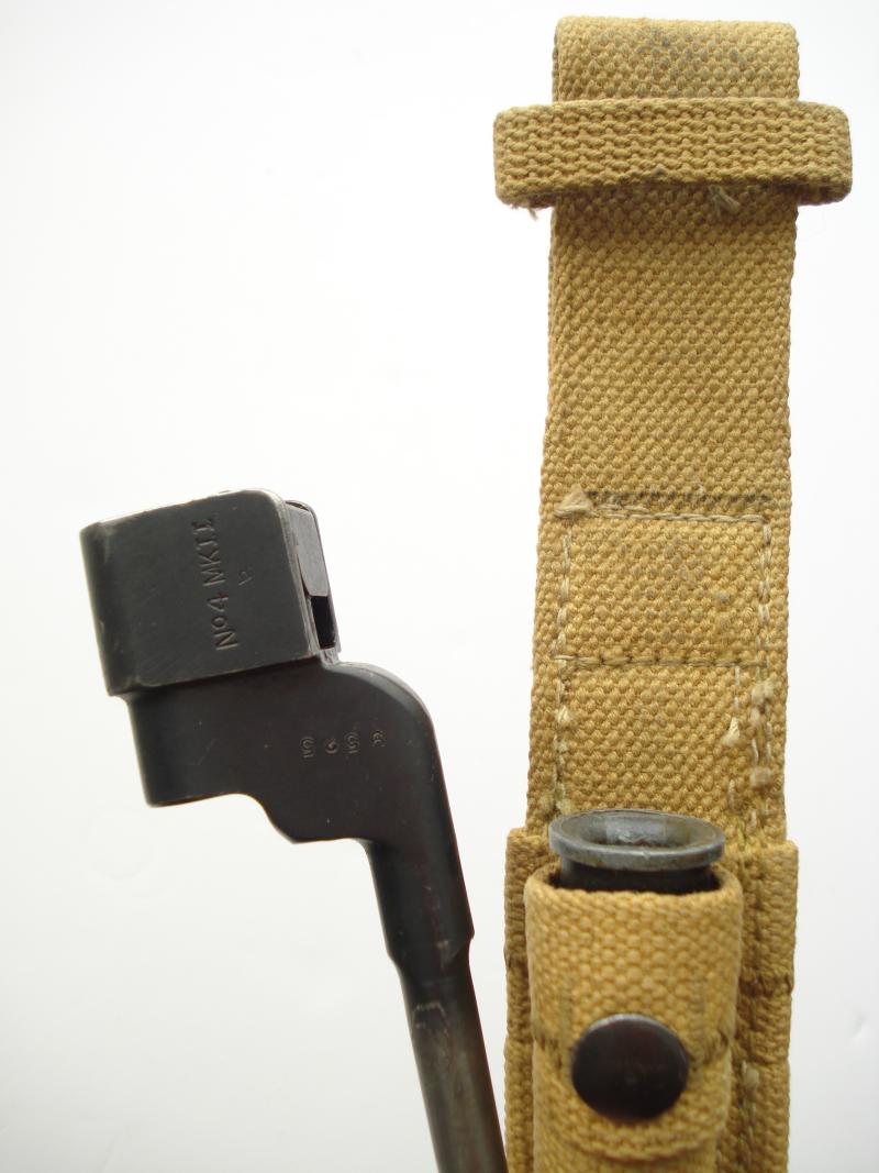WW2 Canadian No4 MkII Spike Bayonet & Frog