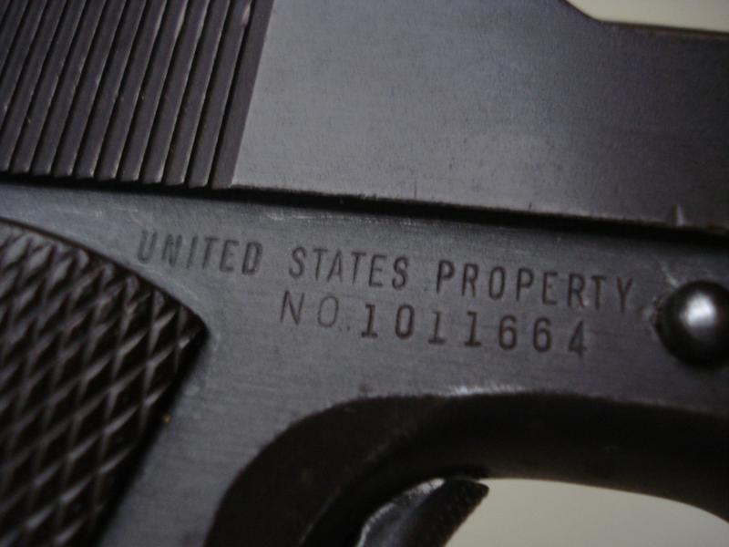 Deactivated U.S M1911A1 .45 ACP Pistol