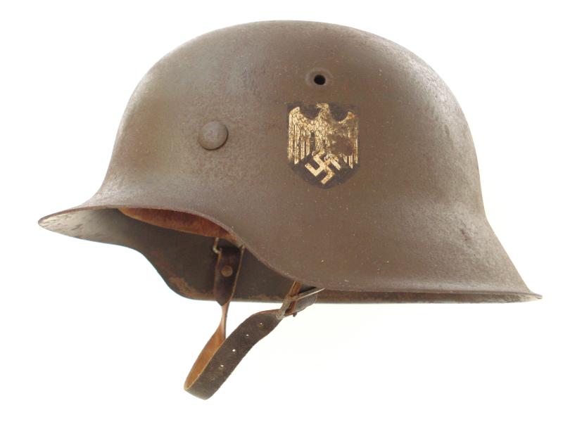 WW2 German M42 Single Decal Helmet
